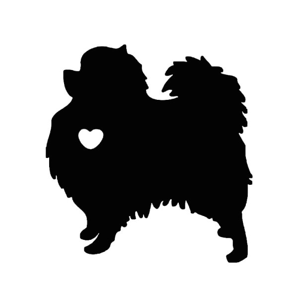 Померанский шпиц силуэт