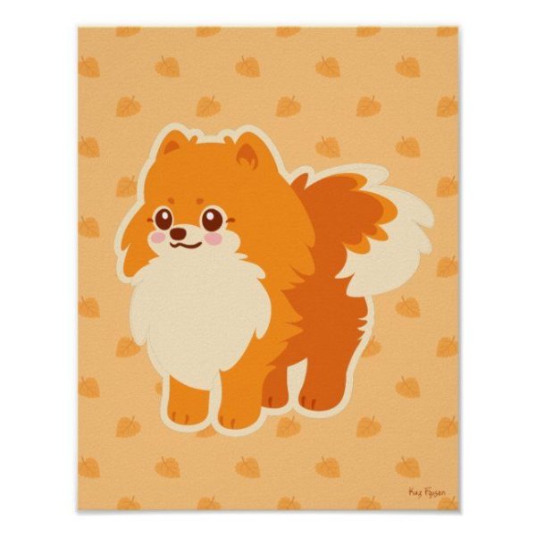 Кавайная собака шпиц