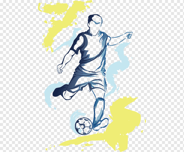 Футболист рисунок