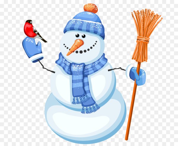 Снеговик на белом фоне