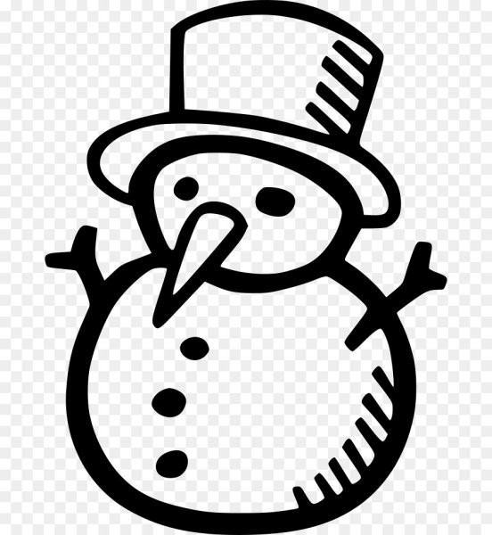 Снеговик стилизованный