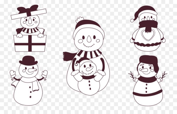 Снеговик стилизованный