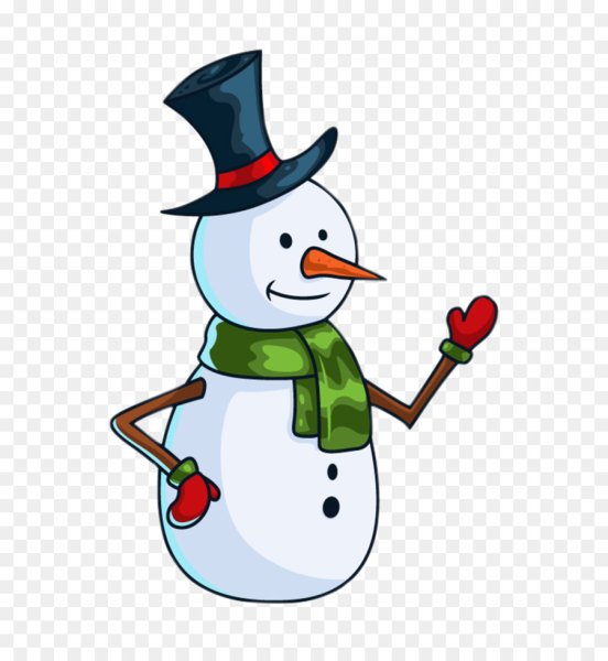 Снеговик рисунок