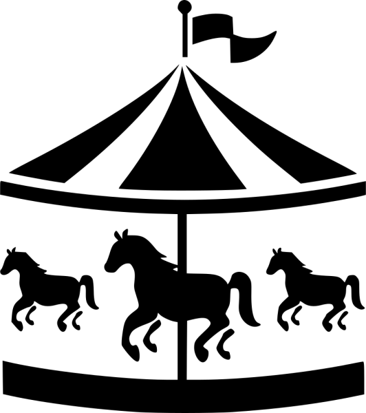 Карусель силуэт