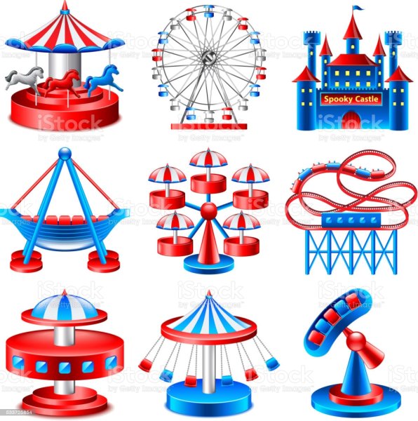 Парк аттракционов значок