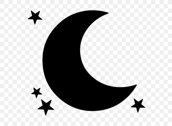 Месяц трафарет