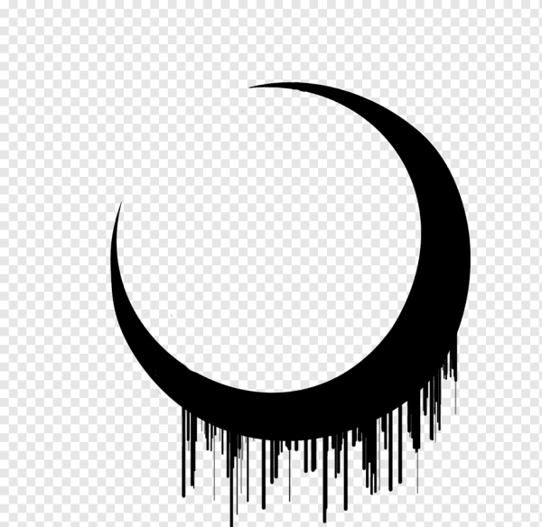 Полумесяц на белом фоне