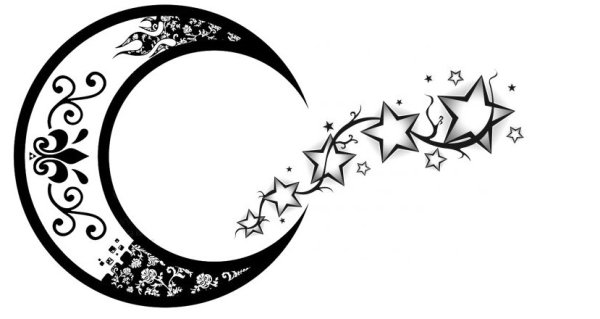 Полумесяц с узором