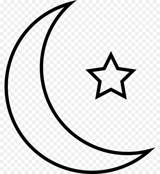 Трафарет месяц и звезды