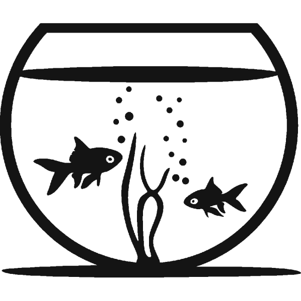 Аквариум с рыбками рисунок