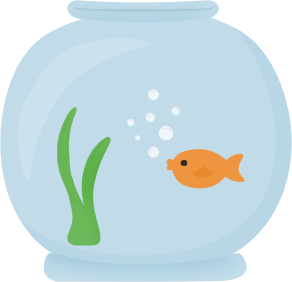 Аквариум с рыбками рисунок