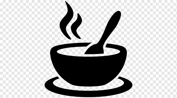 Суп вектор черно белый