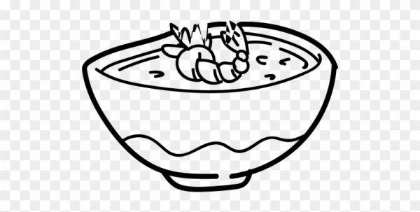 Суп раскраска для детей