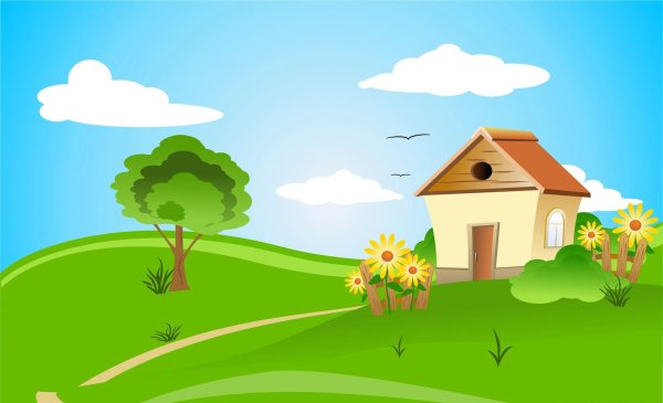 Домик мультяшный