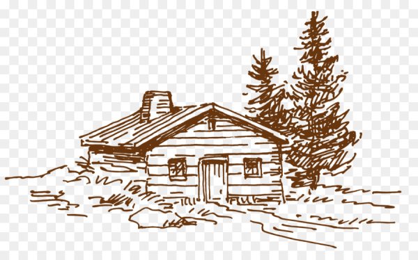Деревянный дом вектор