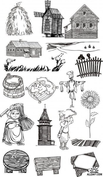 Деревня стилизация