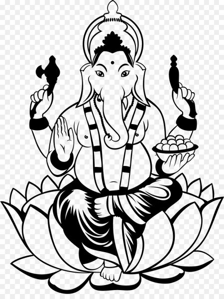 Ганеша силуэт