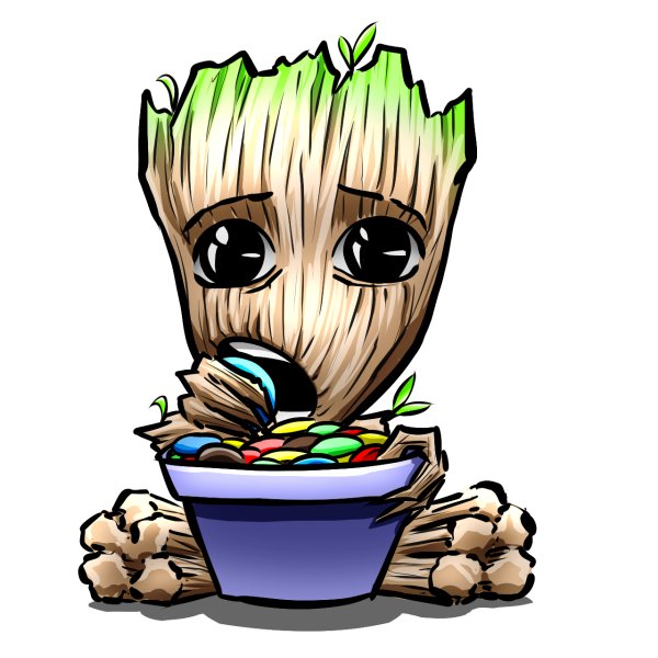 Малыш Грут арт милый