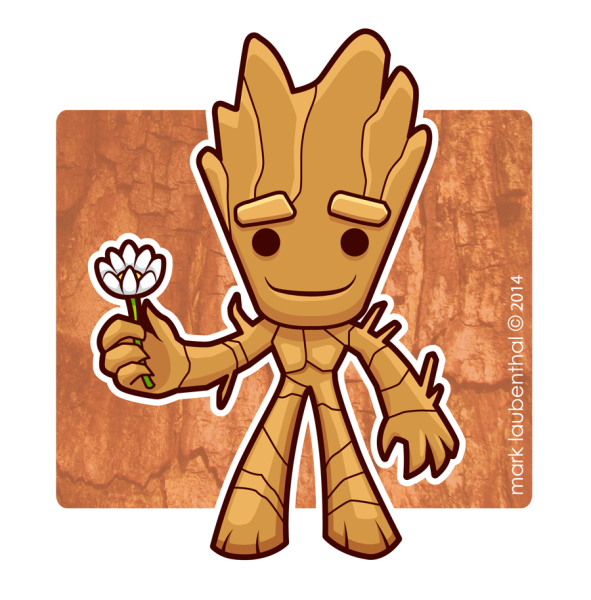 Малыш Грут вектор