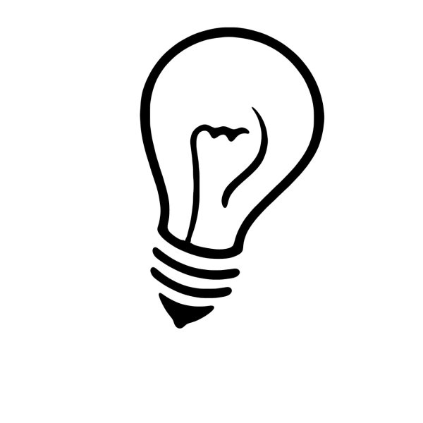 Лампочка контур