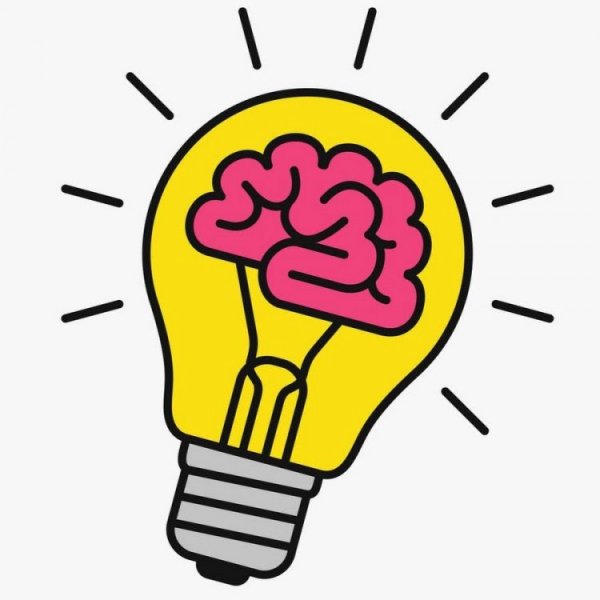 Мультяшная лампочка идея