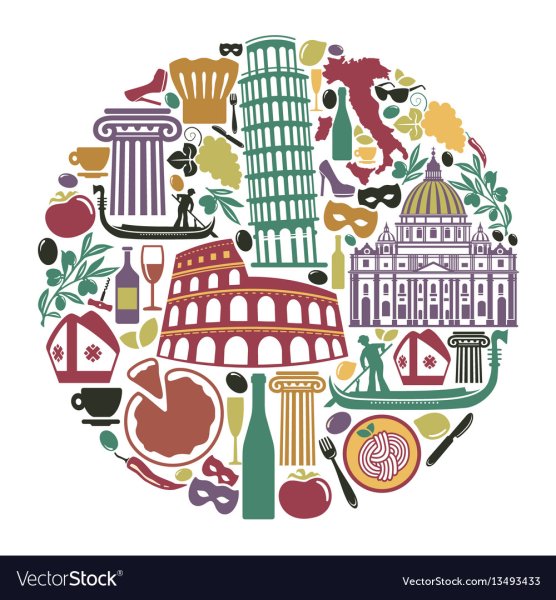 Италия силуэт города