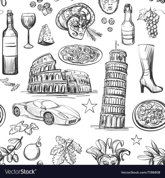 Рисунки Италия Векторная