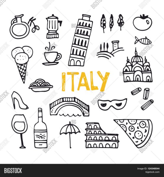 Италия силуэт города