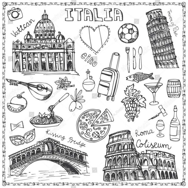 Италия Колизей вектор