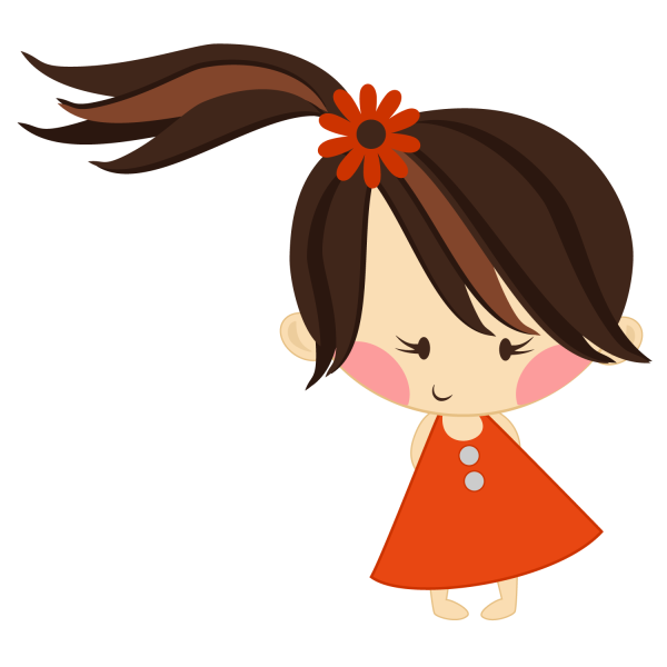 Векторное изображение девочки