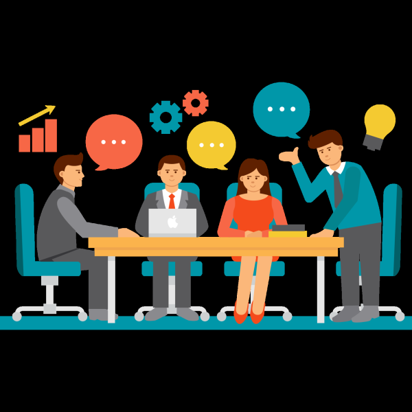 Дружный коллектив вектор