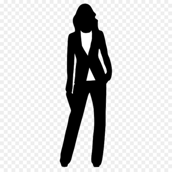 Силуэт человека женщины