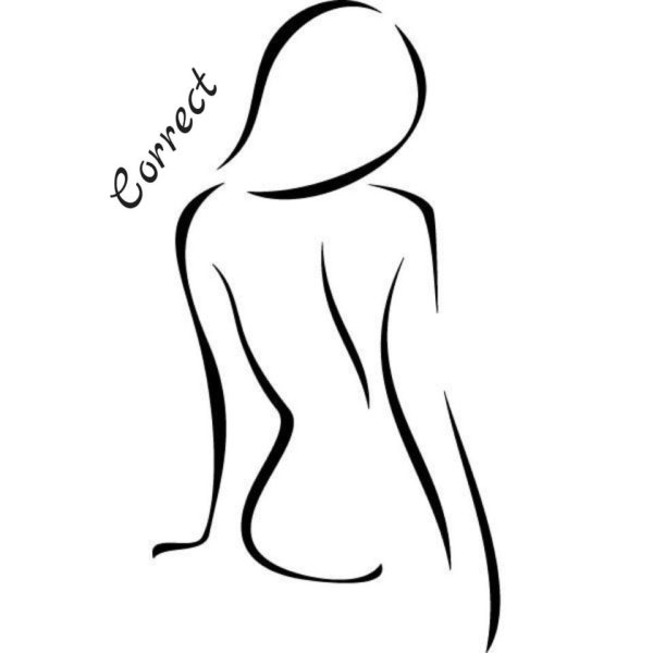 Силуэт женского тела