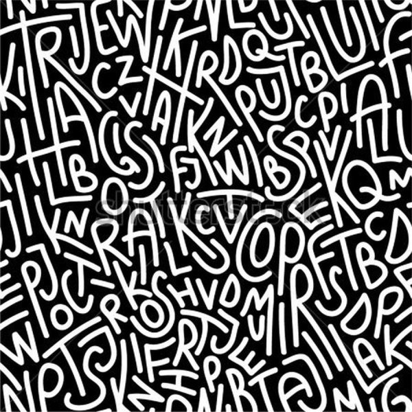 Паттерн черно белый