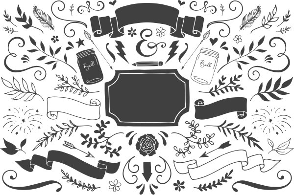 Декоративные элементы для Леттеринга