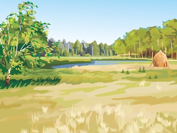 Пейзаж из мультика