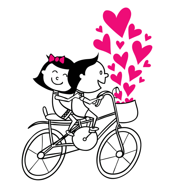 Влюбленные рисунок