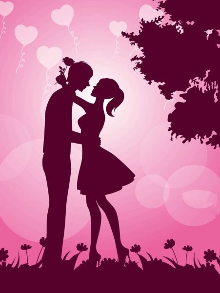 Силуэт пары