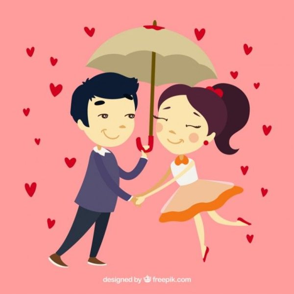 Влюбленные вектор