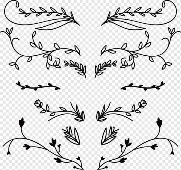 Растительный орнамент листья