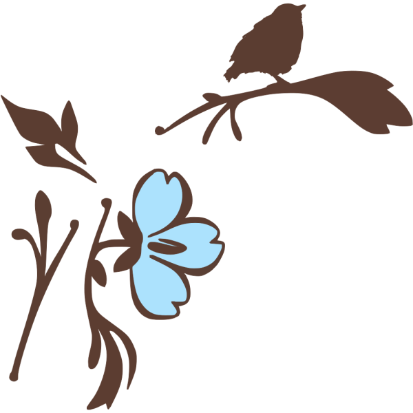 Веточка силуэт