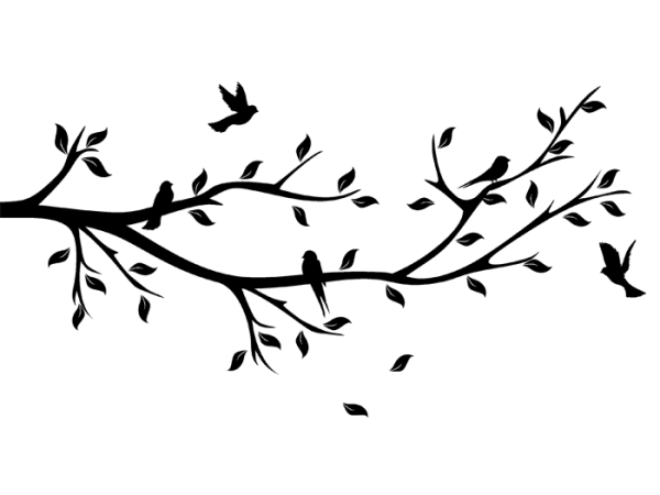 Веточка с листочками