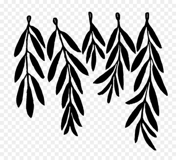 Веточка силуэт