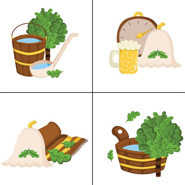 Банные принадлежности вектор