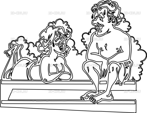 Таблички в баню векторные DXF