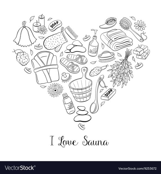 Банные принадлежности рисунок