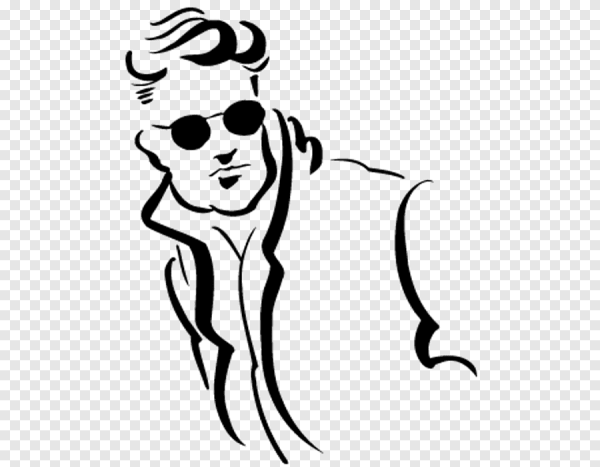 Стилизованный силуэт мужчины