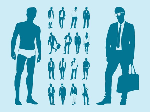 Мужской силуэт