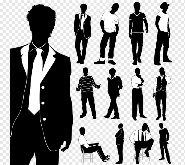 Стильный мужчина вектор