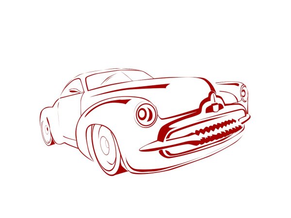 Стилизованное изображение автомобиля